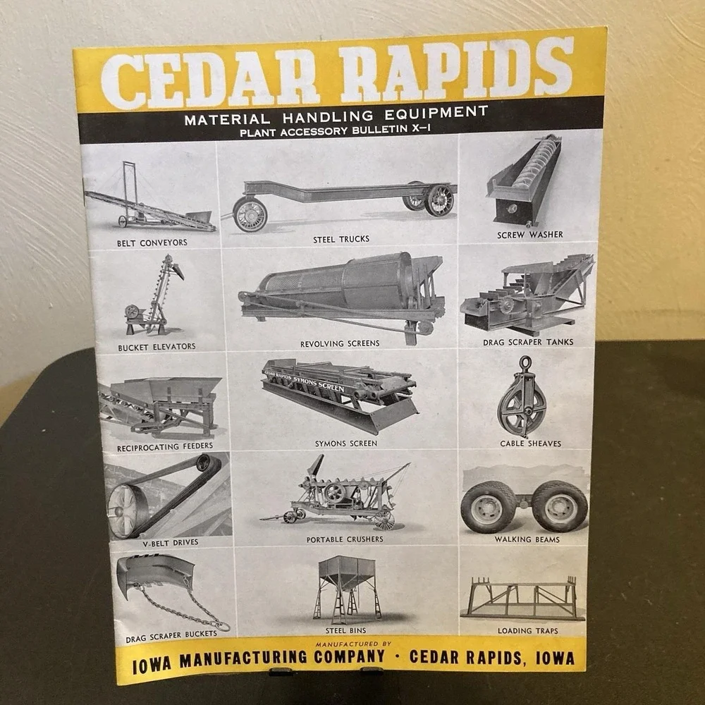 Iowa Manufacturing Material Handling Equipment Catalog Coal Asphalt Aggregate